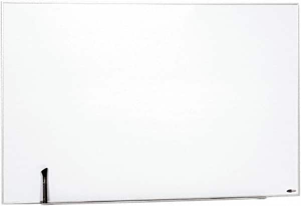 Quartet - 31" High x 48" Wide Enameled Steel Magnetic Marker Board - Aluminum Frame, 1-1/4" Deep, Includes Accessory Tray/Rail, One Dry-Erase Marker & Magnets & Mounting Kit - Makers Industrial Supply