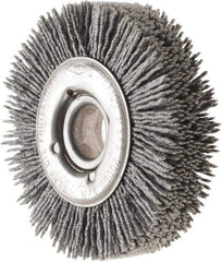 Osborn - 3" OD, 5/8" Arbor Hole, Nylon Wheel Brush - 7/8" Face Width, 5/8" Trim Length, 20,000 RPM - Makers Industrial Supply