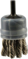 Osborn - 1" Brush Diam, Knotted, End Brush - 20,000 Max RPM - Makers Industrial Supply