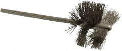 Osborn - 1-1/4" Diam Helical Stainless Steel Tube Brush - 0.008" Filament Diam, 1" Brush Length, 3-1/2" OAL, 1/8" Diam Shank - Makers Industrial Supply