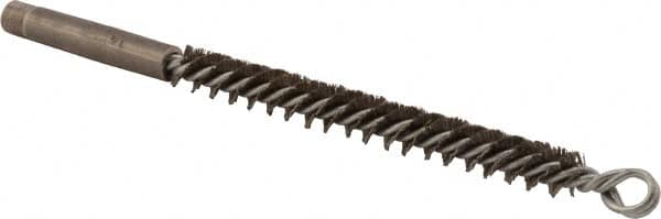 Osborn - 1/2" Diam Helical Steel Tube Brush - Double Spiral, 0.01" Filament Diam, 4-1/2" Brush Length - Makers Industrial Supply