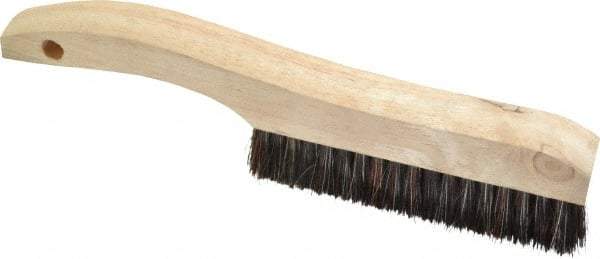 Osborn - 4 Rows x 18 Columns Tampico Plater's Brush - 5-1/4" Brush Length, 10" OAL, 1" Trim Length, Wood Shoe Handle - Makers Industrial Supply