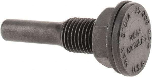 Osborn - 1/4" Arbor Hole to 1/4" Shank Diam Drive Arbor - For Small Diam Wheel Brushes - Makers Industrial Supply