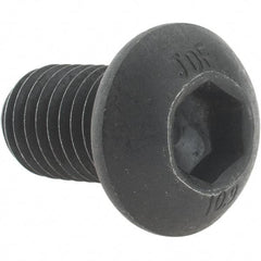 Value Collection - M12x1.75 Metric Coarse Hex Socket Drive, Button Screw - Grade 10.9 Alloy Steel, Black Oxide Finish, Fully Threaded, 20mm Length Under Head - Makers Industrial Supply