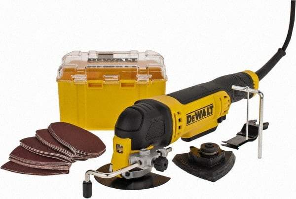 DeWALT - 120 Volt, Electric Multi Tool Kit - 22,000 RPM, 3 Amps - Makers Industrial Supply