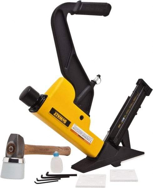 DeWALT - 1-1/2 to 2" Nail Length, 1-1/2 to 2" Nail Diam, 15.5 Gauge Flooring Air Nailer - 70 to 100 psi - Makers Industrial Supply