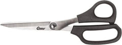 Clauss - 5" LOC, 8" OAL Stainless Steel Straight Trimmers - Glass Filled Nylon Straight Handle, For Paper, Fabric - Makers Industrial Supply