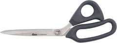 Clauss - 7" LOC, 10" OAL Titanium Shears - Flexible Plastic Bent Handle, For Paper, Fabric - Makers Industrial Supply