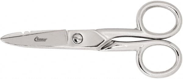 Clauss - 2" LOC, 5-1/4" OAL Scissors - Steel Handle, For Paper, Fabric - Makers Industrial Supply