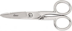 Clauss - 2" LOC, 5-1/4" OAL Scissors - Steel Handle, For Paper, Fabric - Makers Industrial Supply