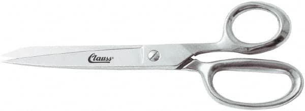 Clauss - 5" LOC, 8-1/4" OAL Straight Shears - Steel Straight Handle, For Paper, Fabric - Makers Industrial Supply