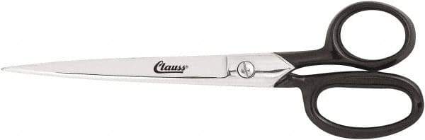 Clauss - 4" LOC, 11-11/16" OAL Straight Shears - Straight Handle, For Paper, Fabric - Makers Industrial Supply