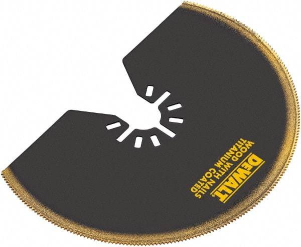 DeWALT - Titanium Head Rotary & Multi-Tool Semicircle Blade - Universal Fitment for Use on All Major Brands (No Adapter Required) - Makers Industrial Supply