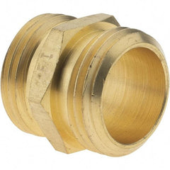 Value Collection - 3/4 Garden Hose Adapter - Brass, Male Hose to Male Hose Connector - Makers Industrial Supply