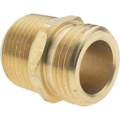 Value Collection - 3/4 x 3/4 Garden Hose Adapter - Brass, Male Hose to Male Pipe Connector - Makers Industrial Supply