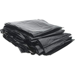 Value Collection - 1.5 mil Thick, Heavy-Duty Trash Bags - High-Density Polyethylene (HDPE), 40" Wide x 46" High, Black - Makers Industrial Supply