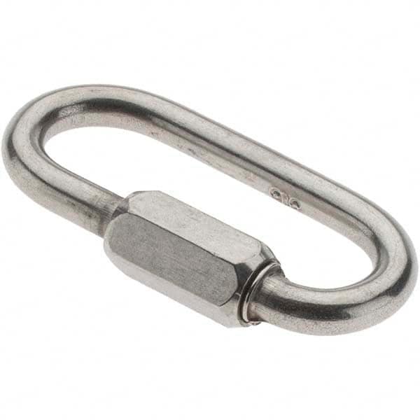 Value Collection - Stainless Steel Quick Link - 3/16" Diameter, 800 Lb Load Limit - Makers Industrial Supply