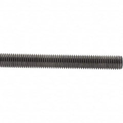 Value Collection - M14x2 1m Long, Steel Metric Threaded Rod - Zinc-Plated Finish - Makers Industrial Supply