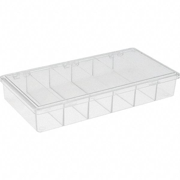 Value Collection - 8-1/4" Wide x 1-3/8" High x 4-1/4" Deep, Small Parts Storage Box - Plastic Frame - Makers Industrial Supply