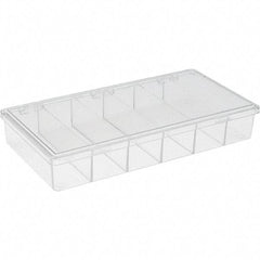 Value Collection - 8-1/4" Wide x 1-3/8" High x 4-1/4" Deep, Small Parts Storage Box - Plastic Frame - Makers Industrial Supply