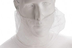 Value Collection - Disposable Beard Covers, Bouffants & Hairnets Type: Beard Cover Material: Nylon - Makers Industrial Supply