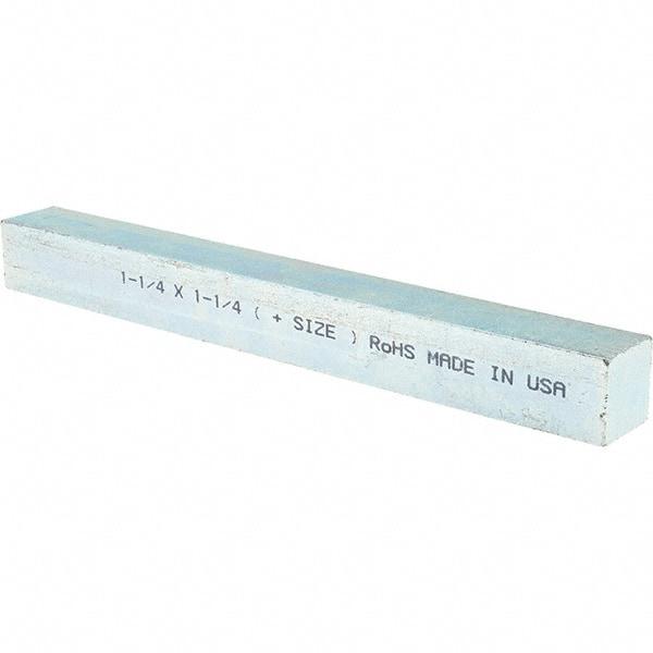 Value Collection - 12" Long x 1-1/2" High x 1-1/2" Wide, Zinc-Plated Oversized Key Stock - Cold Drawn Steel - Makers Industrial Supply