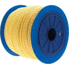 Value Collection - 600' Max Length Polypropylene Twisted Rope - 3/8" Diam - Makers Industrial Supply