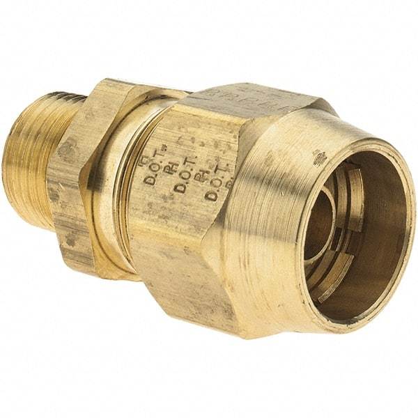 Parker - 1/2 MNPT, Reusable Hose Male Fitting - 1/2" Hose ID - Makers Industrial Supply