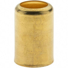 Value Collection - 0.6" ID Hose Ferrule - Brass, 0.968" Long - Makers Industrial Supply