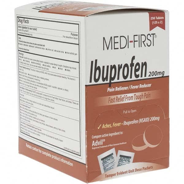 Value Collection - Ibuprofen Tablets - Headache & Pain Relief - Makers Industrial Supply