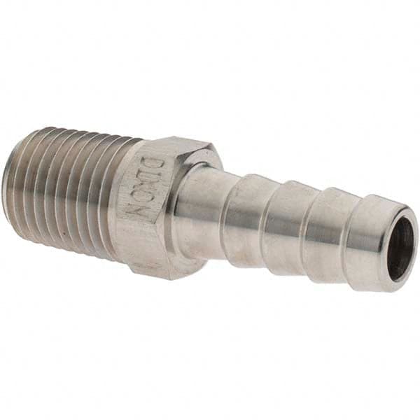 Value Collection - 1/4 MNPT Thread Barb x NPT Hose Insert - 3/8" ID Hose, Stainless Steel - Makers Industrial Supply