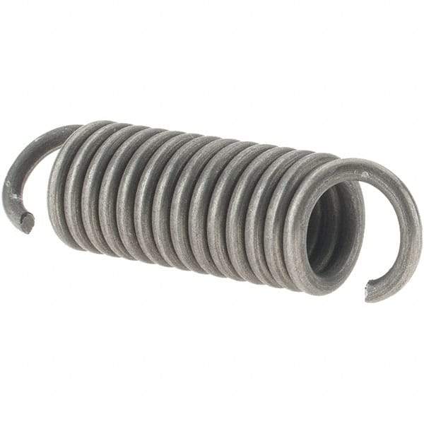 Value Collection - 1/2" OD, Steel Extension Spring - 64 Lb/In Rating - Makers Industrial Supply