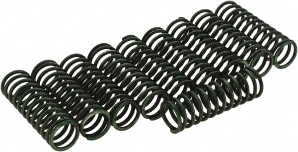 Value Collection - 15/32" OD, 0.055" Wire, 1-15/32" Free Length, Compression Spring - Spring Steel - Makers Industrial Supply