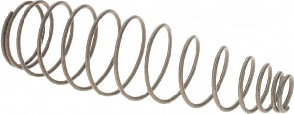 Value Collection - 1-1/16" OD, 0.051" Wire, Compression Spring - 1.2 Lb Spring Rating, Spring Steel - Makers Industrial Supply