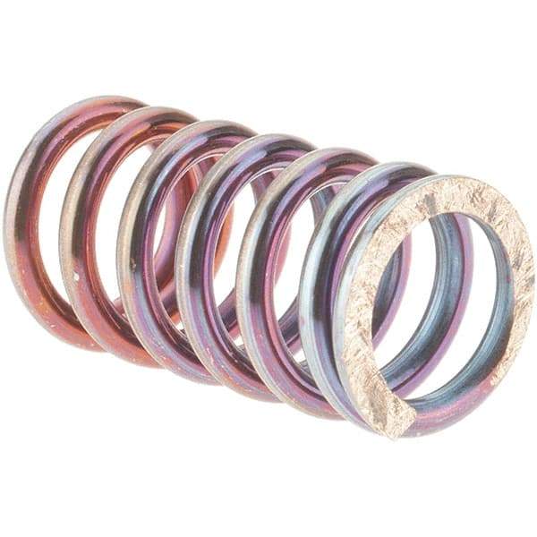 Value Collection - 1/2" OD, 0.072" Wire, Compression Spring - 52 Lb Spring Rating, Spring Steel - Makers Industrial Supply