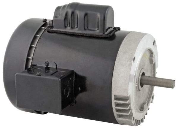 US Motors - 3/4 hp, TEFC Enclosure, Auto Thermal Protection, 1,725 RPM, 115/208-230 Volt, 60 Hz, Capacitor Start Motor - Size 56C Frame, C-Face Mount, 1 Speed, Ball Bearings, 10.92 Full Load Amps, B Class Insulation, Reversible - Makers Industrial Supply