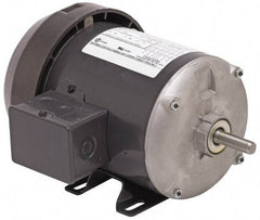 US Motors - 3/4 hp, TEFC Enclosure, No Thermal Protection, 1,425 RPM, 110/220 Volt, 50 Hz, Industrial Electric AC/DC Motor - Size 56 Frame, Rigid Mount, 1 Speed, Ball Bearings, 12.2/6.1 Full Load Amps, B Class Insulation, Reversible - Makers Industrial Supply