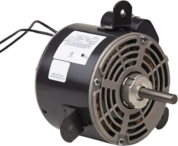 US Motors - 1/4 hp, OPAO Enclosure, Auto Thermal Protection, 1,075 RPM, 208-230 Volt, 60 Hz, Industrial Electric AC/DC Motor - Size 48 Frame, Bracket Mount, 2 Speed, Sleeve Bearings, 2.2-2.5 Full Load Amps, B Class Insulation, Reversible - Makers Industrial Supply