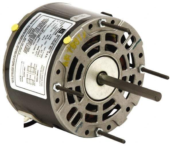 US Motors - 1/8 hp, ODP Enclosure, Auto Thermal Protection, 1,075 RPM, 230 Volt, 60 Hz, Industrial Electric AC/DC Motor - Size 48 Frame, Band/Hub Mount, 1 Speed, Sleeve Bearings, 0.97 Full Load Amps, B Class Insulation, CCW Lead End - Makers Industrial Supply