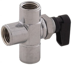 Aignep USA - 1/8" Pipe, Full Port, Brass Standard Ball Valve - Makers Industrial Supply