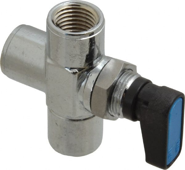 Aignep USA - 1/4" Pipe, Full Port, Brass Standard Ball Valve - Makers Industrial Supply