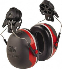 3M - Hard Hat Cap Mounted Black Foam Cushion Earmuffs - 25 NRR Rating - Makers Industrial Supply