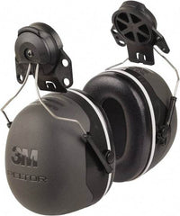 3M - Hard Hat Cap Mounted Black Foam Cushion Earmuffs - 31 NRR Rating - Makers Industrial Supply