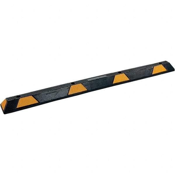 Vestil - 71-3/4" Long x 5-3/4" Wide x 4" High, Car Stop - Yellow & Black - Makers Industrial Supply