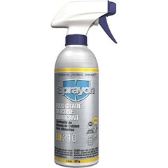 Sprayon - 12 oz Bottle Spray Lubricant - Clear, -40°F to 450°F, Food Grade - Makers Industrial Supply