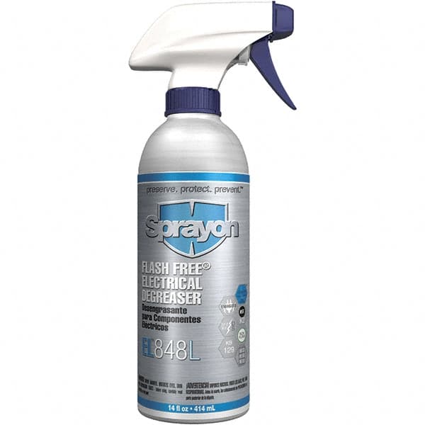 Sprayon - 16 Ounce Bottle Electrical Grade Cleaner/Degreaser - Nonflammable, Plastic Safe - Makers Industrial Supply