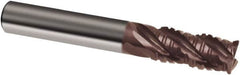 Guhring - 3/8", 1-3/4" LOC, 3/8" Shank Diam, 4" OAL, 4 Flute, Solid Carbide Square End Mill - Single End, Nano-A Finish, Spiral Flute, 36/38° Helix, Centercutting, Right Hand Cut, Right Hand Flute, Series 4262 - Makers Industrial Supply