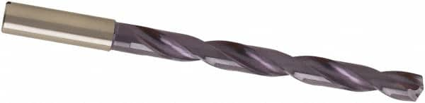 Guhring - 5.8mm, 140° Point, Spiral Flute, Solid Carbide Taper Length Drill Bit - nano-A Finish, 57mm Flute Length, 97mm OAL, Series 5746 - Makers Industrial Supply