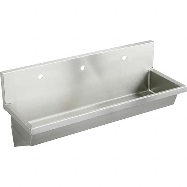 ELKAY - Stainless Steel Sinks Type: Multiple Wash-Station Outside Length: 60 (Inch) - Makers Industrial Supply