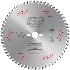 Freud - 303mm Diam, 30mm Arbor Hole Diam, 60 Tooth Wet & Dry Cut Saw Blade - Carbide-Tipped, Standard Round Arbor - Makers Industrial Supply